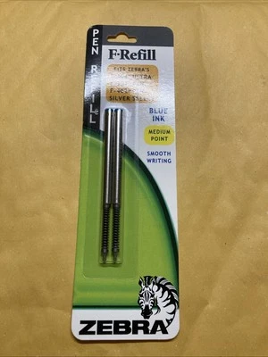 Paquete/2 recambios Zebra F #85422, 1,0 mm mediano, azul Foto 1 de 2