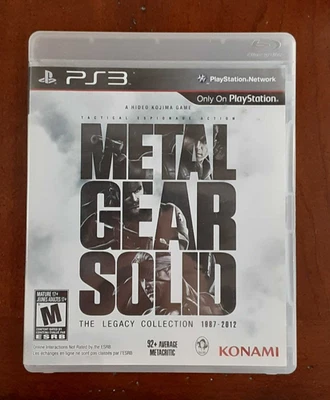 Metal Gear Solid: The Legacy Collection (PlayStation 3, PS3) Case, manual, disc - Image 1 of 4