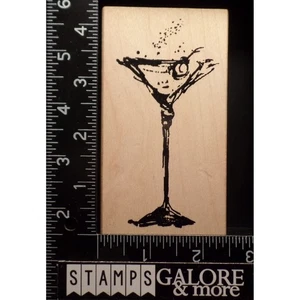 Penny schwarz Stempel M-2013 HOCH MARTINI COCKTAIL OLIV DISTRESSED #107 - Bild 1 von 2