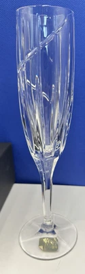Vintage New Mikasa Uptown Fluted Champagn Crystal Glass GERMANY