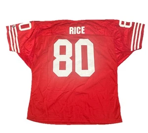 San Fransico 49ers Jersey Jerry Rice XXL Wilson Mens Red Vintage - Picture 1 of 7