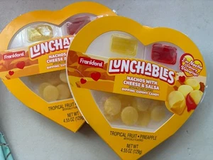 Lot of 2 Lunchables Nachos w/ Cheese+Salsa Gummy Candy Tropical Fruit-Pineapple - Picture 1 of 7