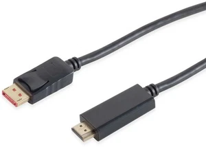 S-IMPULS 1.4 DisplayPort-Kabel, DP/HDMI, Stecker/Stecker, 4K, 1,0 m - Bild 1 von 1