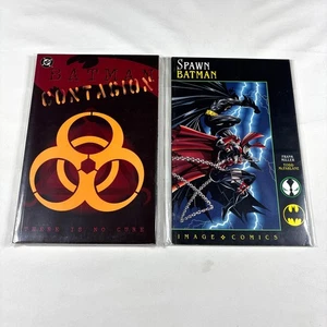 Lot of 2 Batman Contagion Graphic Novel DC Comics / Spawn Batman Imagine Comics - Picture 1 of 5