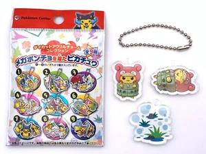 Pikachu 6 Mega Slowbro Poncho Acrílico Llavero Dije Pokemon Centro Nintendo - Imagen 1 de 9
