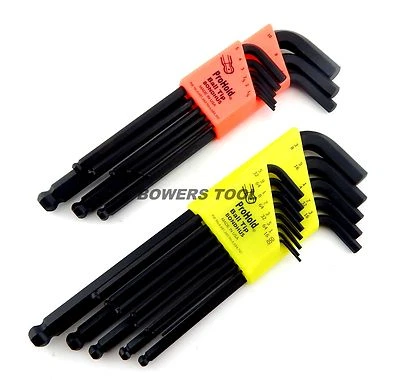 Bondhus 22pc ProHold Ball End Hex L Wrench Set Metric SAE Inch MADE IN USA 20499 - Image 1 of 4
