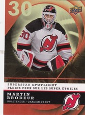 2008-09 UPPER DECK McDONALD SUPERSTAR SPOTLIGHT MARTIN BRODEUR NO:IS14 near mint