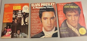 Elvis Presley Vintage Magazine Lot 3 Memorial 1977 Photoplay Tribute Posters - Imagen 1 de 13