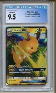 Raichu GX 20/68 #60 CGC 9.5 Gem Mint Hidden Fates 2019 New CGC 10 Old Label - Picture 1 of 2