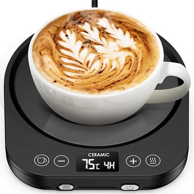 Coffee Warmer Cup Warmer Electric 9 Temperatures 1-9h for Desk C493 - Image 1 of 4