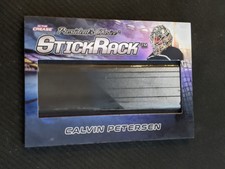 2022 PRESIDENTS CHOICE IN THE CREASE CALVIN PETERSEN #ed 5/10 STICKRACK STICK