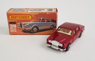 Matchbox Superfast No. 39, Rolls Royce Metallico Red Superbo Condizioni Perfette - Immagine 1 di 4
