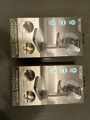 BYTECC Foldable Dual Wireless Charging Stand + magnetic charging cable - Image 1 of 3