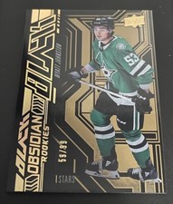 2022-23 UD SPX Black Obsidian Rookies GOLD #OR-48 Wyatt Johnston #59/99