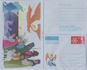 GB Stamps Aerogram / Air Letter APS10 - 6d Christmas, snowflake, angel 1965 - Picture 1 of 2