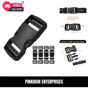 Plastic Buckle Clips for 1 Inch Straps 4 Pack 1" Quick Side Release Buckles for - Picture 1 of 10