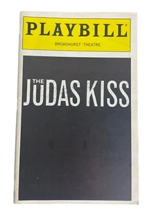 1998 Playbill The Judas Kiss by Broadhurst Theatre Liam Neeson With Ticket Stub - Picture 1 of 3