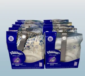10 X Kleenex Go Anywhere Clip On Packs 3-Ply 30 Tissues - Picture 1 of 1