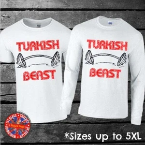 Turkish Beast T-shirt Short Long Sleeve Birthday Gift Gym Fathers Day Turkey - Imagen 1 de 1