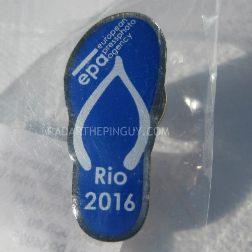 Broche de mídia datado da EPA olímpico de verão 2016 Rio - Imagem 1 de 1