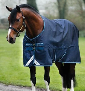 Amigo Bravo 12 Lite Turnout Sheet - Navy/Navy - Picture 1 of 1