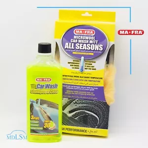MAFRA KIT LAVAGGIO AUTO SHAMPOO E CERA + GUANTO IN LANA ALL SEASONS IMPERMEABILE - Imagen 1 de 1