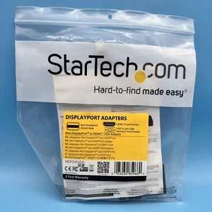StarTech Mini DisplayPort to HDMI or VGA DisplayPort Adapter Male to Female - Picture 1 of 3