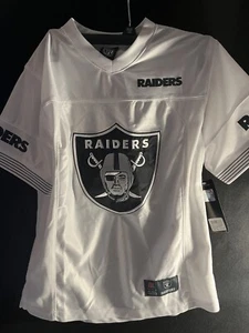 New Raiders NFL Jersey Youth 10-12 White - Picture 1 of 8