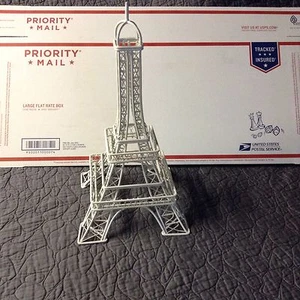 EIFFEL TOWER DECOR-COATED METAL TABLE TOP PIECE 15.25" TALL -SHIPS FREE!! - Picture 1 of 4