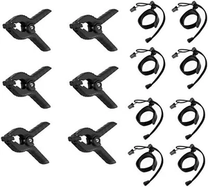 Backdrop Clip Holder Background Side Clamps Photo Studio Tripod Light Stand - Picture 1 of 9