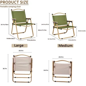 Portable Folding Chair Outdoor Travel Fishing Camping Picnic Beach Stool 310L - Picture 1 of 15