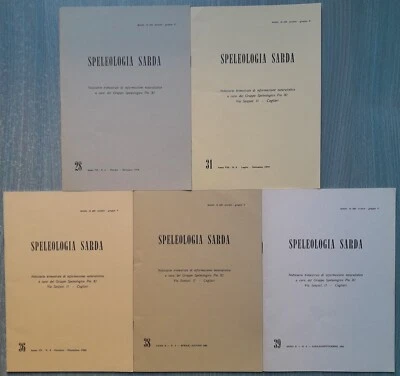 Speleologia Sarda Lotto 5 : n. 28+31+36+38+39 1978-1979-1980-1981 Sardegna - Immagine 1 di 4