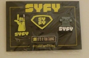 SYFY Promo Metal Pins SDCC 2017 Buttons ItsAFanThing - Picture 1 of 3