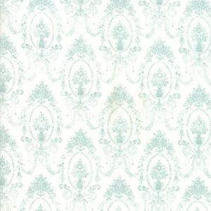 Moda Fabric - Amberley - Damask Topiaries - Sky Blue - Cotton - Multiple Size - Picture 1 of 1