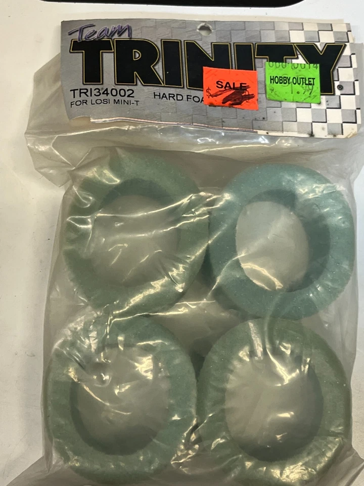 Trinity Losi Mini-T Foam Tire Inserts, Hard (4) TRI34002 Vintage RC Part - Image 1 of 1