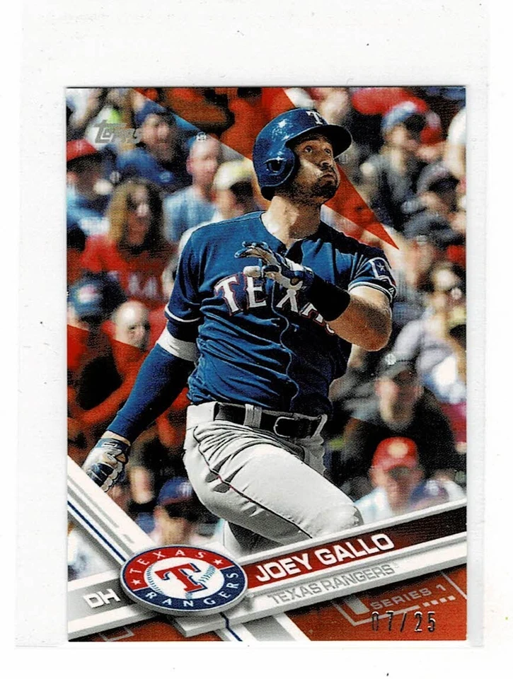 2017 TOPPS MINI ORANGE 237 JOEY GALLO #d 07/25 - TEXAS RANGERS - Image 1 of 1