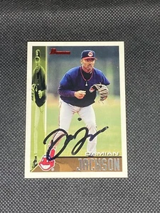Damian Jackson Cleveland Indians 1995 Bowman Signed Auto Card #132 ~ COA - Picture 1 of 3