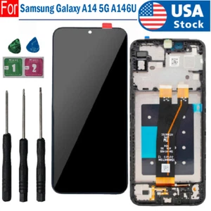 For Samsung Galaxy A14 5G A146U SM-A146U1/DS LCD Touch Screen Digitizer w/Frame - Picture 1 of 6