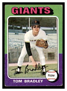 1975 Topps (Low Grade) #179 TOM BRADLEY San Francisco Giants ~E4Y