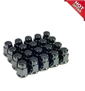 Lug Nuts and Lock - Black (1 set of 20 pcs) - Picture 1 of 1