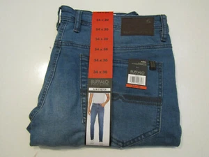 BUFFALO JEANS Axel Medium Wash Slim Stretch Soft Touch Jeans 38 W 30 L - Picture 1 of 3