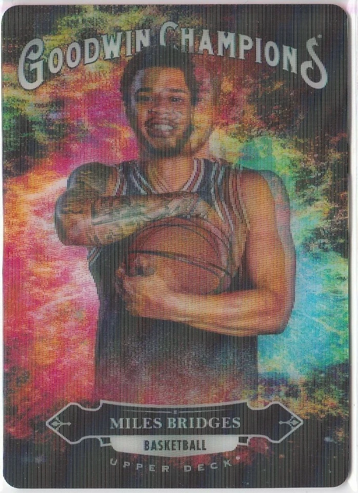 2020 UD Goodwin Champions MILES BRIDGES 3-D Lenticular Splash of Color TIER 2 - Image 1 of 1