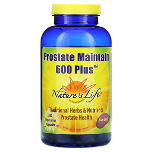 Nature s Life Prostate Maintain 600 Plus 250 Vegetarian Capsules Vegetarian