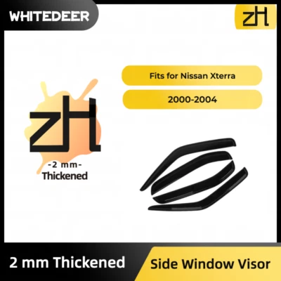 Se adapta a Nissan Xterra 2000-2004 Visera de ventana Deflector de lluvia Protector solar 2 mm de grosor Foto 1 de 4