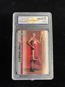 2003 Upper Deck Phenomenal Beginning #1 Lebron James RC Rookie WCG Gem Mint 10 - Foto 1 di 2