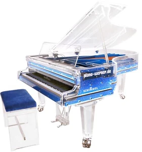 Schimmel K 208 Konzertflügel Acrylglasflügel blau gebr. Ser. 270793 - Acryl LED - Bild 1 von 12