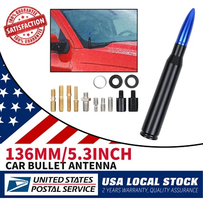 5.3" Blue Black Antenna Mast AM/FM for Chevrolet Silverado 1500/2500/3500 Foto 1 de 4