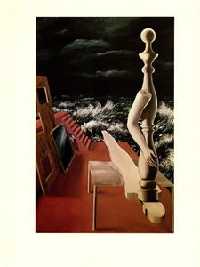 1974 Vintage MAGRITTE "BIRTH OF THE IDOL, LA NAISSANCE" COLOR offset Lithograph - Picture 1 of 2