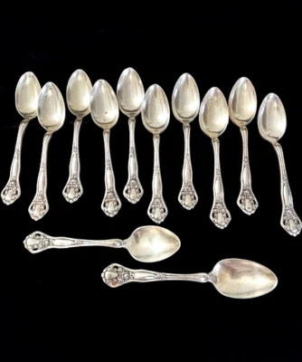 Antiguo HOLMES & EDWARDS 1911 DOLLY MADISON plateado - Juego de 12 cucharaditas Foto 1 de 4