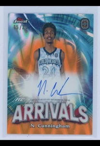 Nassir Cunningham 2023 Topps Overtime Elite ORANGE Arrivals Refractor AUTO /25 - Picture 1 of 2